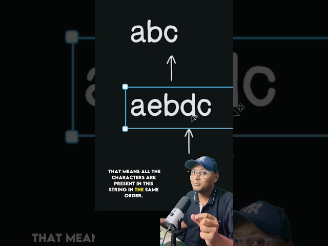 Check String Subsequence ✅ Interview Question ✅ #java #dsa #interview