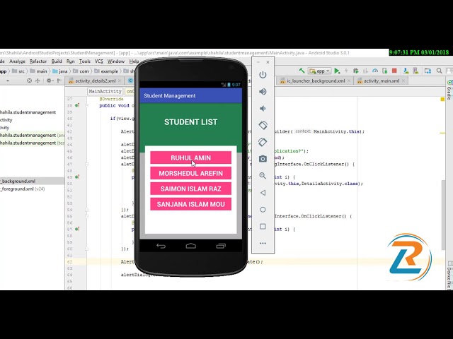Android Bangla Tutorial 51  Andorid Student management Project part 5