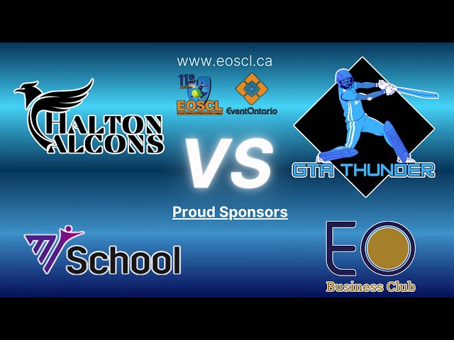EOSCL SEASON 11 | HALTON FALCON VS GTA THUNDERS | HIGHLIGHTS | MATCH 74 | Premier Group
