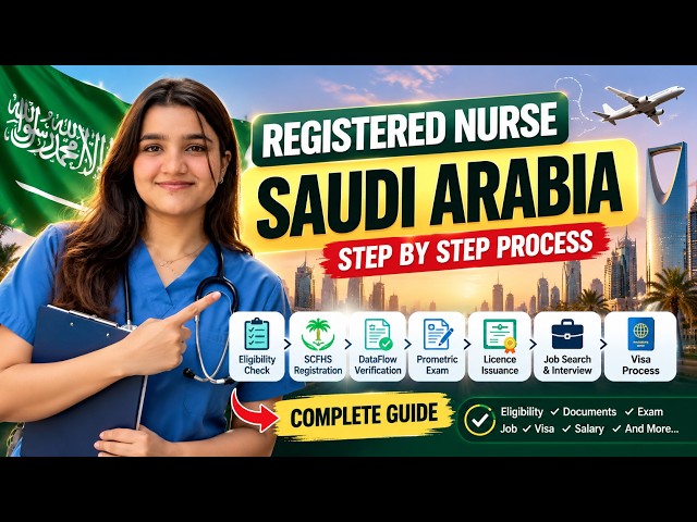 Saudi Arabia Nurse Job 2026 | Complete SCFHS, DataFlow & Prometric Process