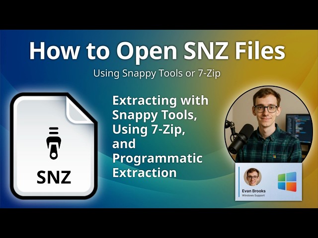 How to Open SNZ Files (Snappy Compressed Archive)