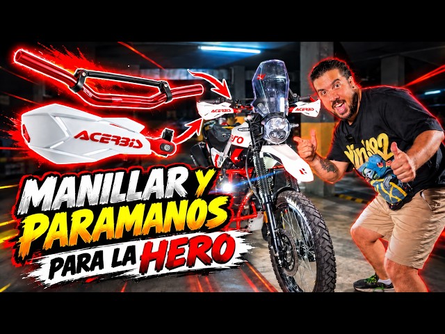 Modifiqué el manillar de mi HERO XPULSE y este fue el resultado