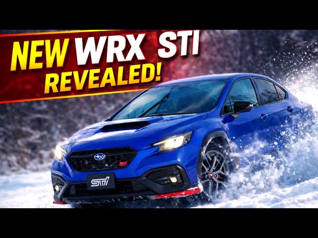 Subaru WRX STI Sport se presenta en el Salón del Automóvil de Tokio y los fanáticos lo observan d...