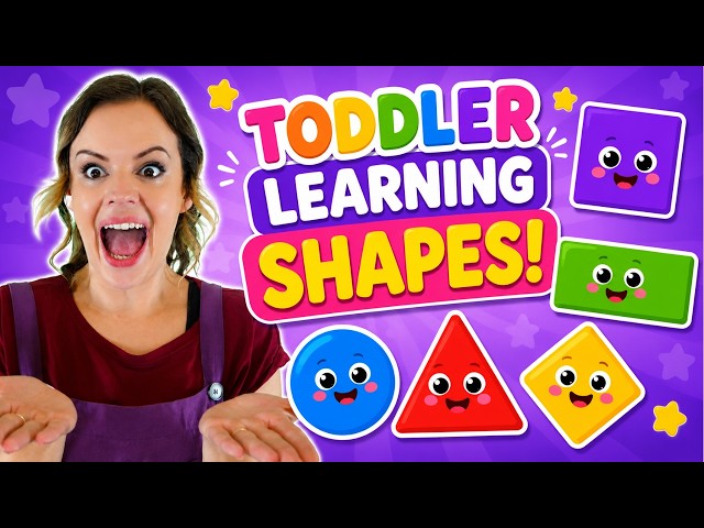 Learn Shapes for Toddlers | Preschool Learning Video with Miss Katie