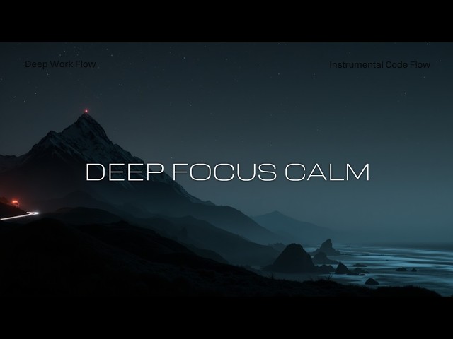 Peaceful Work Music | Deep Focus Ambient for Office Productivity & Coding Flow 🌌