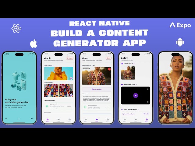 Build a Content Generator App using Wiro Ai || React Native and Expo Projects || Beginner 2025