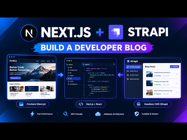 Build a Developer Blog with Next.js & Strapi | Full Tutorial