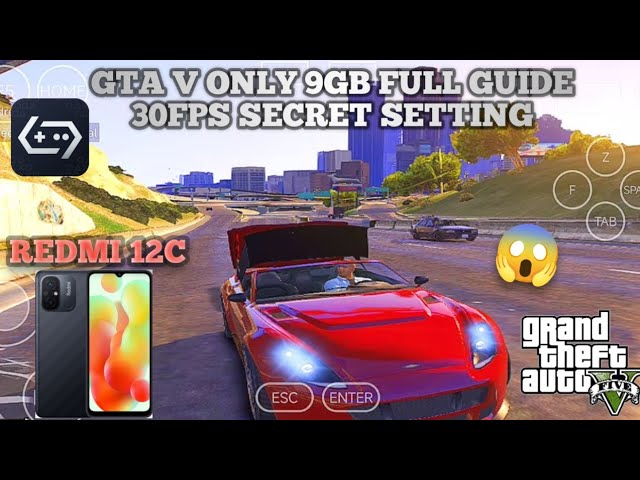 How To Play GTA 5 On Android | 9GB Full Setup Step-By-Step | 30 FPS Lag Fix PC Emulator Setup😱