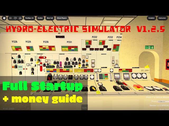 Roblox Hydro-electric Simulator: Full Startup & Earning Tutorial [v1.2.5]