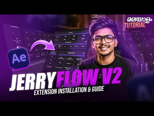 JERRY FLOW V2 AFTER EFFECTS EXTENSION INSTALLATION | JERRY FLOW AFTER EFFECTS | AFTER EFFECTS