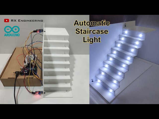 How to Make Automatic Stair Light | Arduino Stair Light Project | IR Sensor