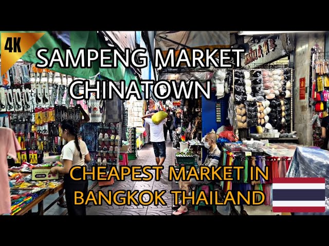 🇹🇭4k Walking Tour | Discover Bangkok’s Best-Kept Secret: Sampeng Market! 🛍️