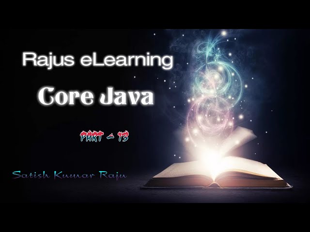 Core Java Session 13 | Full Stack Java