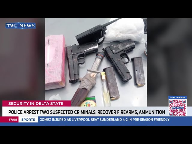 Polizei nimmt zwei mutmaßliche Kriminelle fest und stellt Schusswaffen sowie Munition sicher