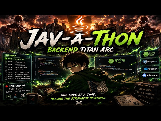 20.06 | ☕ Jav-a-thon #9 | JavaNoJutsu: Backend Titan Arc