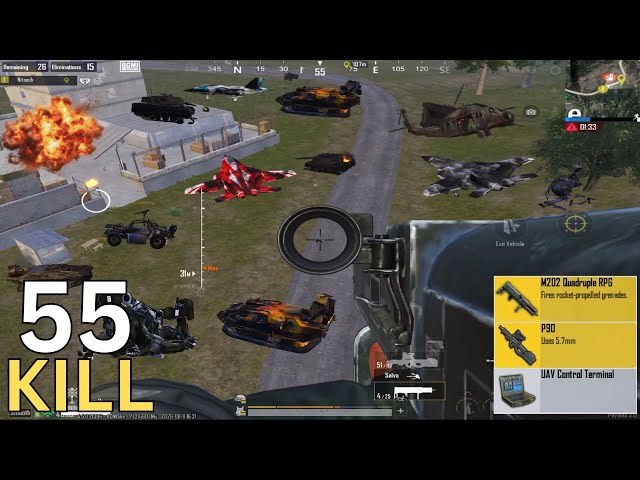 WOW 💥 NON STOP RUSH WITH DOUBLE M202 + P90 VS TANKS, JETS, HELICOPTER 💥 | PUBG MOBILE PAYLOAD 3.0 |
