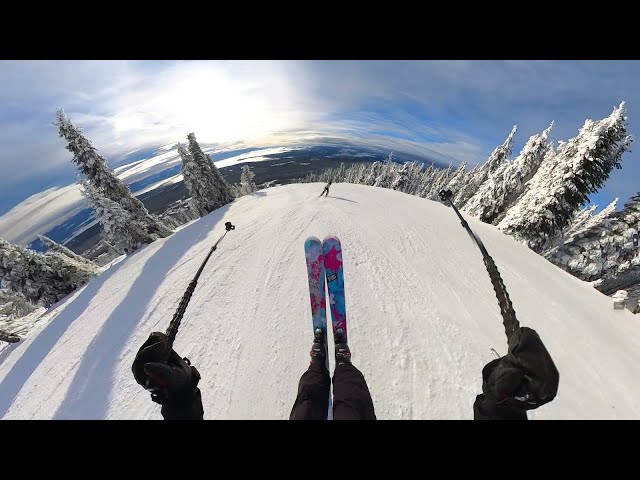skiing at 100km/hr