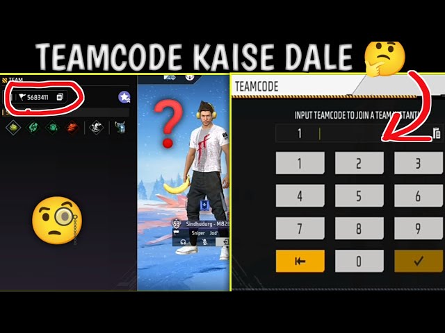 How to Join a Team Code in Free Fire || How to See Free Fire Team Codes