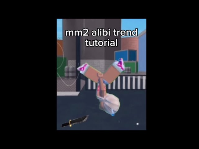 mm2 alibi trend TUTORIAL #mm2 #capcut #edit
