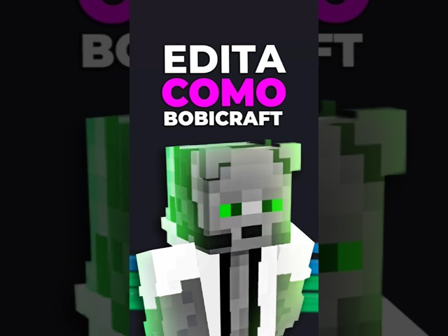 Como editar igual que Bobicraft desde el móvil 😲 #kinemaster #minecraft #bobicraft