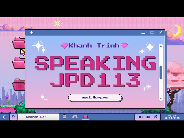 Hướng dẫn thi FE Speaking - JPD113
