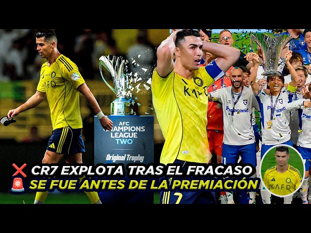 🚨 HUMILLACIÓN TOTAL 😳 Cristiano NO AGUANTÓ la DERROTA y SE FUE al Vestuario ANTES de la Premiación