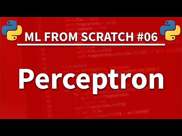 Perceptron in Python - Machine Learning From Scratch 06 - Python Tutorial