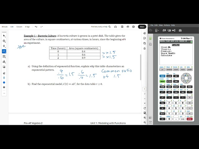 Pre AP Alg 2 1 4 & 1 5 Notes Part 1