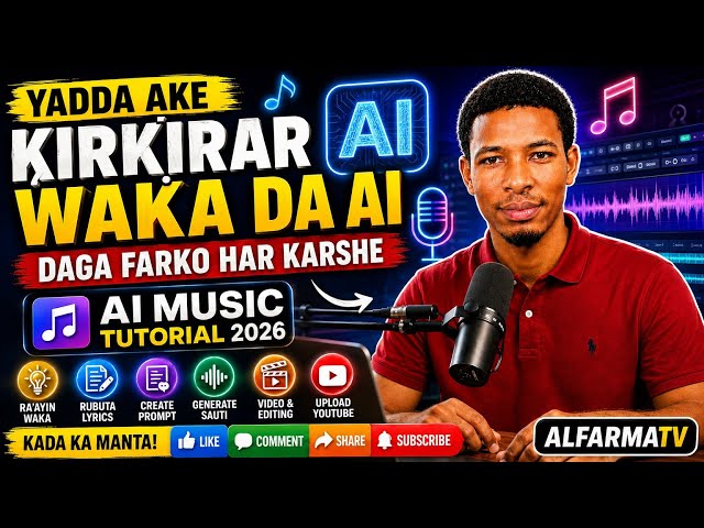 Yadda Ake Ƙirƙirar Waƙa da AI Daga Farko Har Ƙarshe | AI Music Tutorial 2026