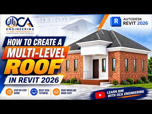 How to Create a Multi-Level Roof in Revit 2026