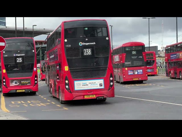 London's Buses in action at Stratford Bus Station on 25th February 2023
