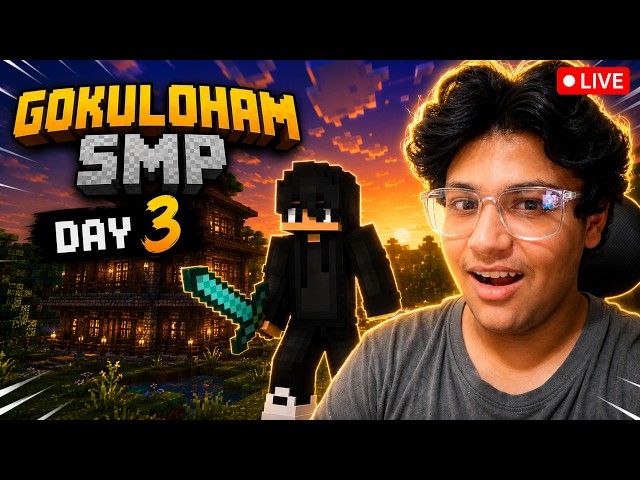 🔴 LIVE - Finally Building Our First House in Gokuldham SMP | Day 3