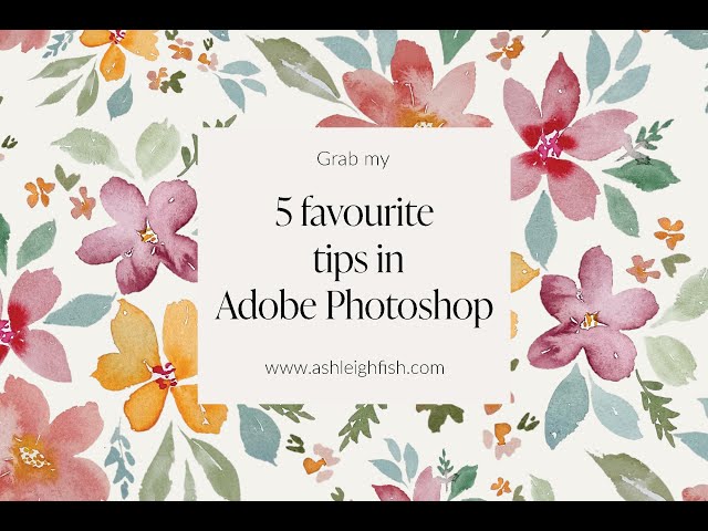 Top 5 favourite photoshop tips for surface pattern designers