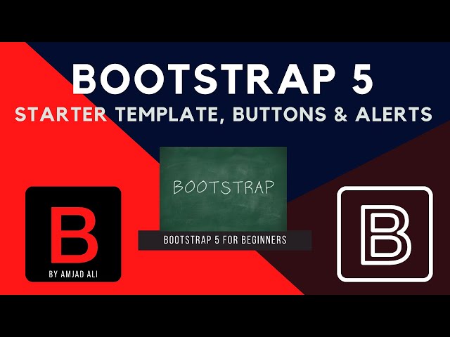 STARTER TEMPLATE BUTTONS AND ALERTS IN BOOTSTRAP 5 | IN HINDI | IN URDU | BOOTSTRAP 5 FOR BEGINNERS