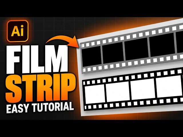 How to Create a FILM STRIP in Adobe Illustrator | Easy Tutorial