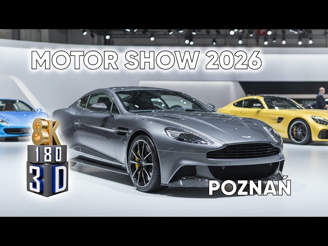 Supercars at Poznań Motor Show 2026 | 8K 180° 3D VR vol.2