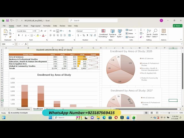 New Perspectives Excel 365 | Module 4: SAM Project B | Pacific Crest College
