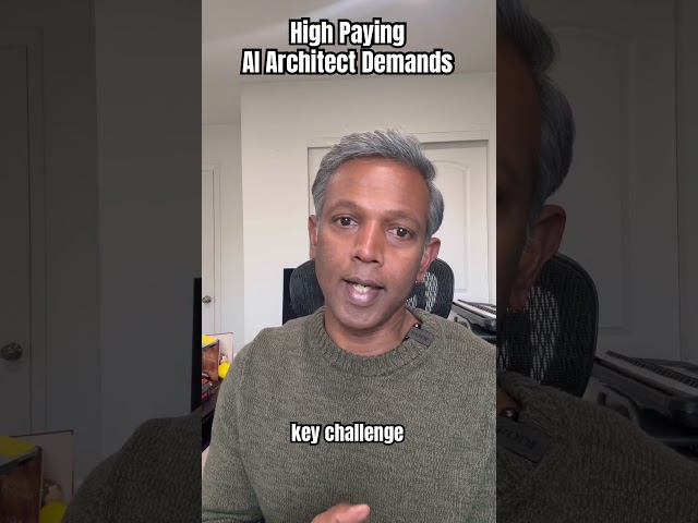 High-Paying AI Architect Role - Why is in demand now ?