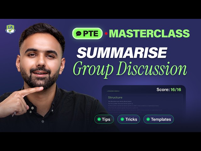 PTE Summarize Group Discussion 2026: Note-Taking, Template & 3 Model Answers