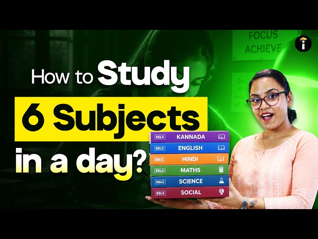 SSLC Study Hack | How to Study 6 Subjects in a Day 🚀