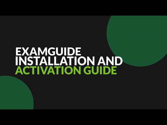 EXAMGUIDE INSTALLATION AND ACTIVATION GUIDE| ZIGMATECH CONSULT LIMITED | COMPUTER-BASED TESTING KIT