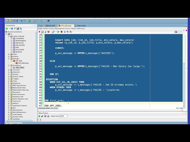 Learning PL/SQL with SQL*Developer and Oracle 23 - Tutorial 2