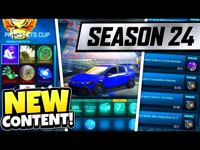ALL NEW CONTENT in Season 24! (New Rocket Pass, Tournament Rewards, LTEs + more!)