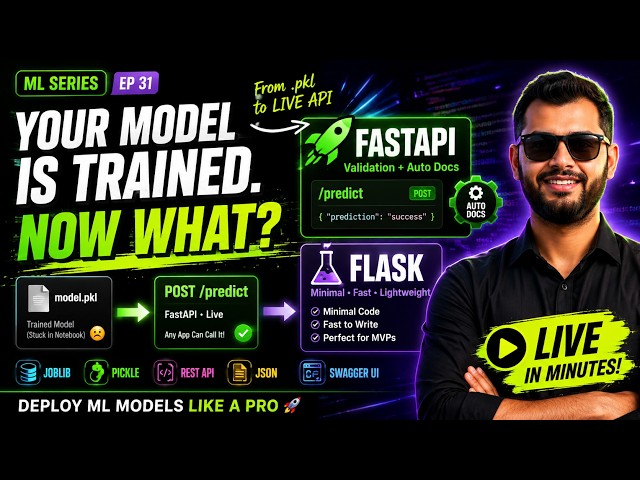 From Notebook to Live API | Deploying ML Models With Flask & FastAPI | ML EP 31