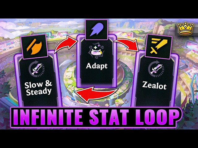 Infinite Stat Loop: ADAPt + Slow & Steady + Zealot = Over 8000 AP | League Arena Gameplay