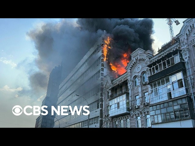 Deaths reported after massive Russian drone strike in Kyiv