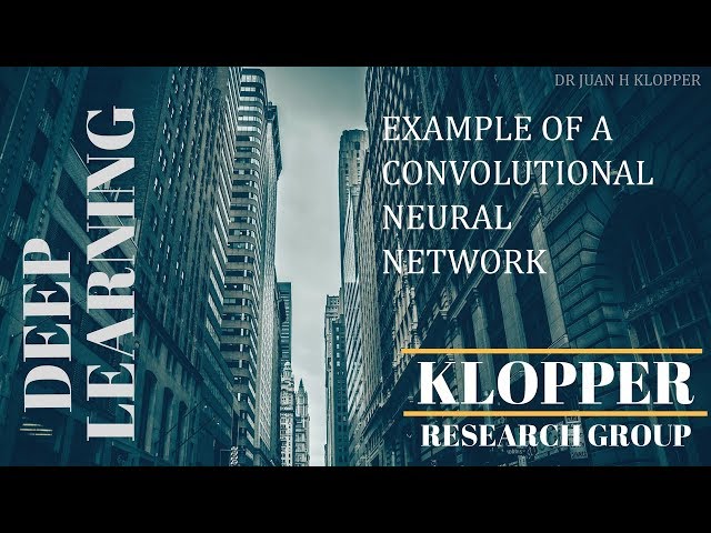 Example of a convolutional neural network