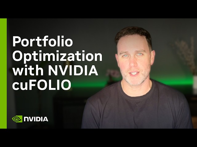 Real-Time Portfolio Optimization with NVIDIA cuFOLIO