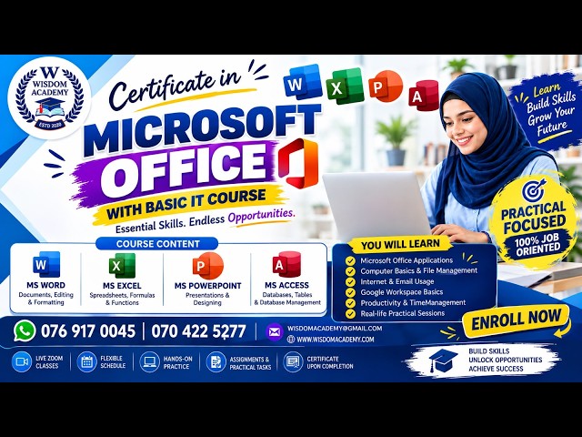 MICROSOFT OFFICE WITH BASIC IT COURSE - 03
