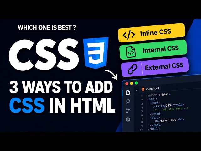 3 Ways to Add CSS to HTML — Which One Is Best? #css #webdev